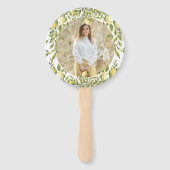 イエローレモンソレント地中海のブライダルシャワー ハンドファン (裏面)