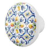 イエローレモンタイルパターン セラミックノブ (右)