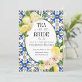 イエローレモンテ地中海のアパーティーブライダルシャワー 招待状 (スタンド正面)