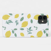 イエローレモンパターンフォンケース Case-Mate iPhoneケース (裏面(横))