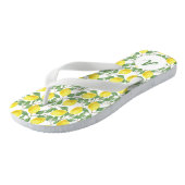 イエローレモンパターン名グリーンホワイト ビーチサンダル (アングル)