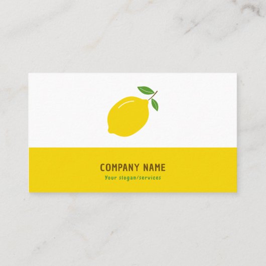 イエローレモンビジネスカード 名刺 (裏面)