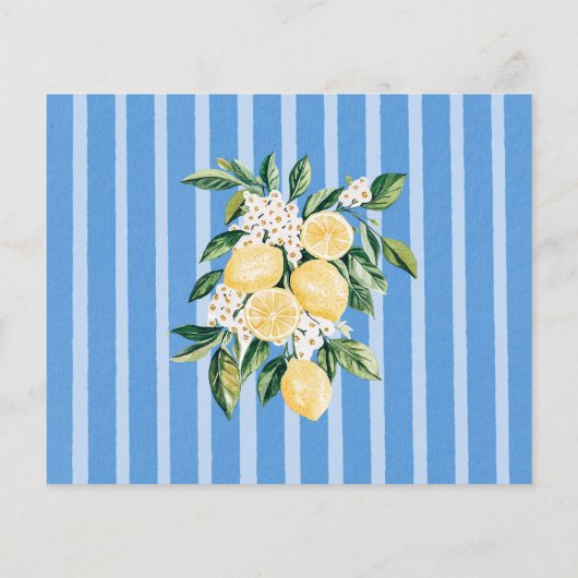 イエローレモンフルーツ&ブルーストリップレシピカード (裏面)