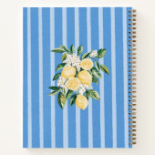 イエローレモンフルーツ&ブルーストリップレシピ本 ノートブック (裏面)