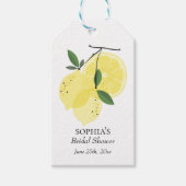 イエローレモンメインスクイーズメッセージカード ギフトタグ (正面)