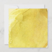 イエローレモン優雅な結婚式 招待状 (裏面)