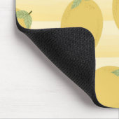 イエローレモン夏フルーツウォーターストライプカラー マウスパッド (コーナー)