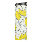 イエローレモン柑橘の手描きイラストレーション  タンブラー (回転左)