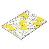 イエローレモン柑橘の手描きイラストレーション  ノートブック (左側)