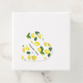 イエローレモン水の色のフルーツパターンありがとう フェイバータグ (インサイチュ)