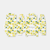 イエローレモン水の色のフルーツパターンありがとう フェイバーボックス (折り畳みなし)