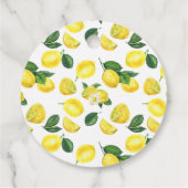 イエローレモン水彩果実模様 フェイバータグ (裏面)