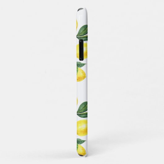 イエローレモン水彩果実模様 Case-Mate iPhoneケース (裏面/右)