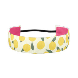 イエローレモン葉と アスレチックヘッドバンド