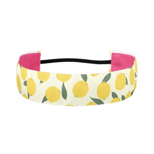 イエローレモン葉と アスレチックヘッドバンド (正面)
