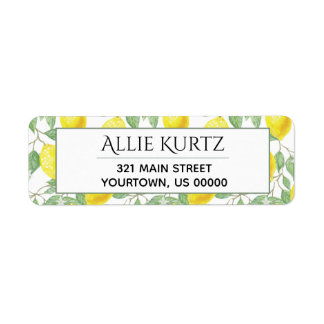 イエローレモン葉グリーン植物学 ラベル