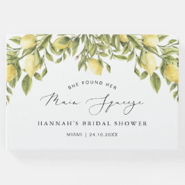 イエローレモン アマルフィーコースト ブライダルシャワー ゲストブック