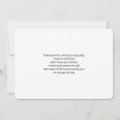 イエローレモン&グリーンライムフルーツパターンサンキュー サンキューカード (裏面)