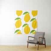 イエローレモン、シームレス芸術的なパターン。 タペストリー (インサイチュ)