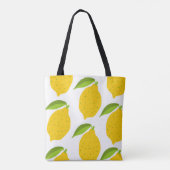 イエローレモン、シームレス芸術的なパターン。 トートバッグ (裏面)