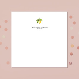 イエローレモン スタンダードカクテルナプキン