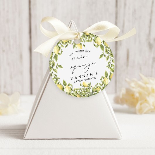 イエローレモン ソレント メディテラニアン ブライダルシャワー フェイバータグ