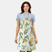 イエローレモン ソレント メディテレーニアン ブライダルシャワー エプロン (着用した状態)