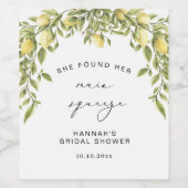 イエローレモン ソレント メディテレーニア ブライズシャワー ワインラベル (シングルラベル)