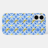 イエローレモン ブルータイル Case-Mate iPhoneケース (裏面 (横))