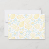 イエローレモン&ブルーフラワーサンキュー サンキューカード (裏面)