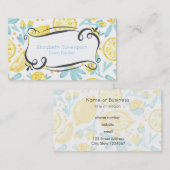 イエローレモン&ブルーフラワーズイベントプランナー 名刺 (正面/裏面)