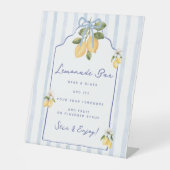 イエローレモン ブルー リボン レモネードバー  台座サイン (正面)
