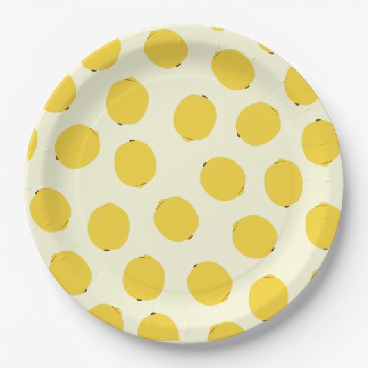 イエローレモン ペーパープレート (正面)