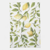 イエローレモン メディテレーニアンブライダルシャワーギフト キッチンタオル (縦)