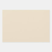 イエローレモン、離れ緑の花、白い花 ラッピングペーパーシート (正面3)