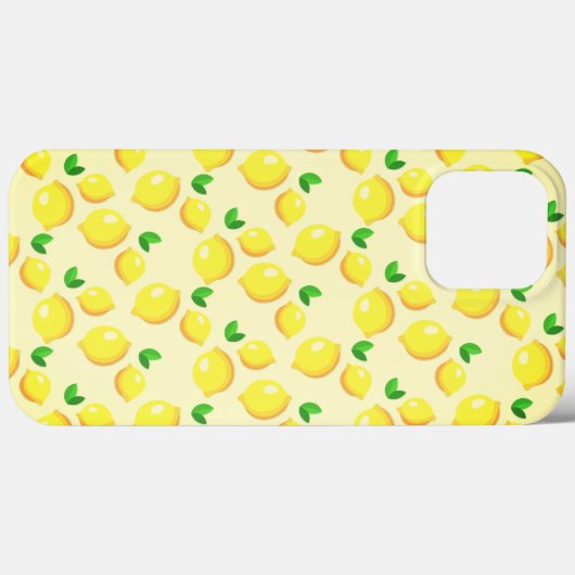 イエローレモンiPhoneケース Case-Mate iPhoneケース (裏面 (横))