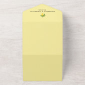 イエローレモンQRコード オールインワン招待状 (外側)