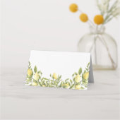 イエローレモ地中海のン結婚座席表 プレイスカード (裏面)