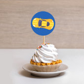 イエローレーシングカーレーストラック男の赤ちゃん献身 ラウンドシール