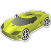 イエローレースカーコンター シール (正面)