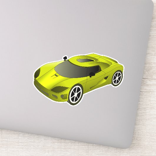 イエローレースカーコンター シール (詳細)