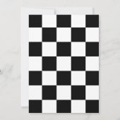 イエローレースカーテーマボーイ2nd誕生日パーティー 招待状 (裏面)