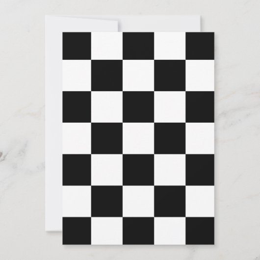 イエローレースカーテーマボーイ2nd誕生日パーティー 招待状 (裏面)