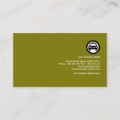 イエローレ素晴らしインボーグラスエフェクトタクシーサービス 名刺 (裏面)