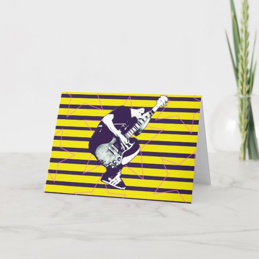 イエローロックイン誕生日カード カード (正面)