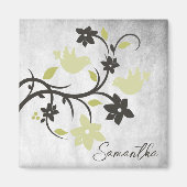 イエローロブバードパーソナライズされたマグネット マグネット (正面)