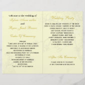 イエローロブバード二折結婚式 プログラム (裏面)