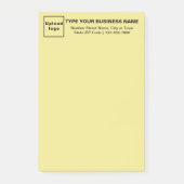 イエローロングの見出しのビジネスブランド ポストイット (正面)