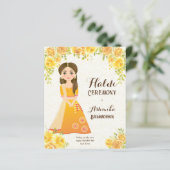 イエローローズかわいいガールバジェットハルディ招待状 (スタンド正面)