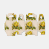 イエローローズアンティークヴィンテージプリントファインアート フェイバーボックス (折り畳みなし)